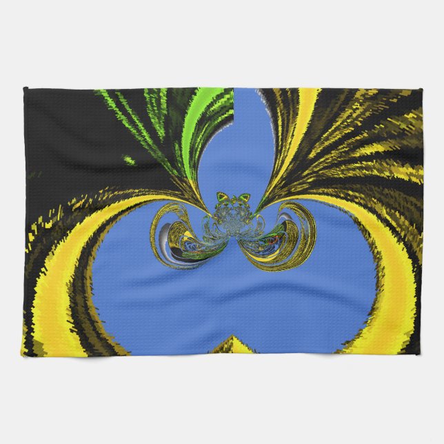Linge De Cuisine Gold Blue (Horizontal)