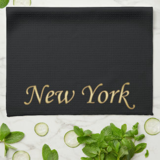 Linge De Cuisine Gold de New York - En noir
