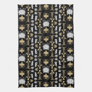 Linge De Cuisine Gold Retro Art Nouveau