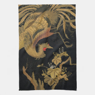 Linge De Cuisine Golden Bird Classic japonais Antique