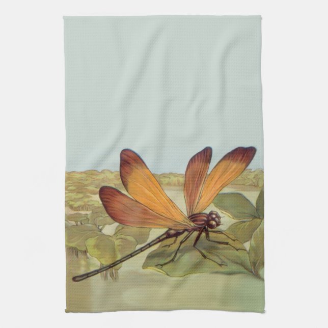Linge De Cuisine Golden Dragonfly (Vertical)