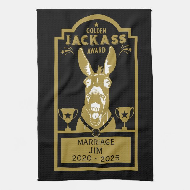 Linge De Cuisine Golden Jackass (Vertical)