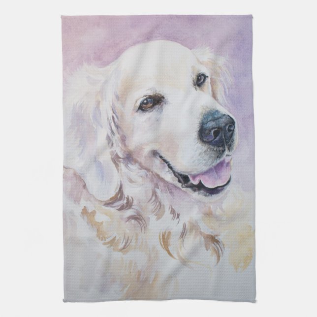Linge De Cuisine Golden retriever (Vertical)