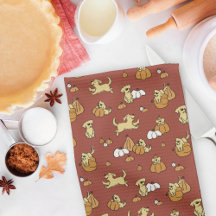 Golden Retriever marionnettes Citrouille Motif aut