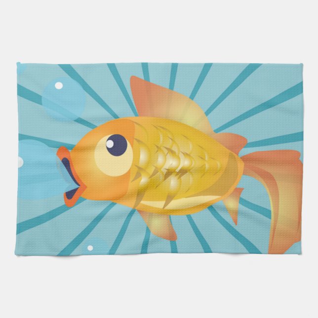 LINGE DE CUISINE GOLDFISH (Horizontal)