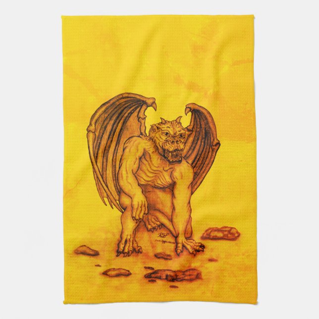 Linge De Cuisine Golem Gargoyle (Vertical)