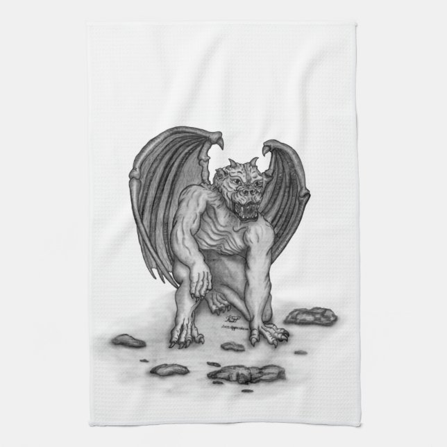 Linge De Cuisine Golem Gargoyle (Vertical)