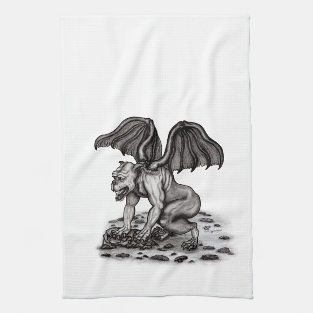 Linge De Cuisine Golem Gargoyle (Vertical)