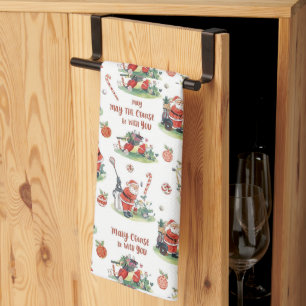 Linge De Cuisine Golf Que le parcours soit avec vous Noël Père Noël