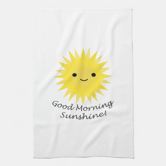 Linge De Cuisine Good morning Sunshine Cute Kawaii Sun (Vertical)