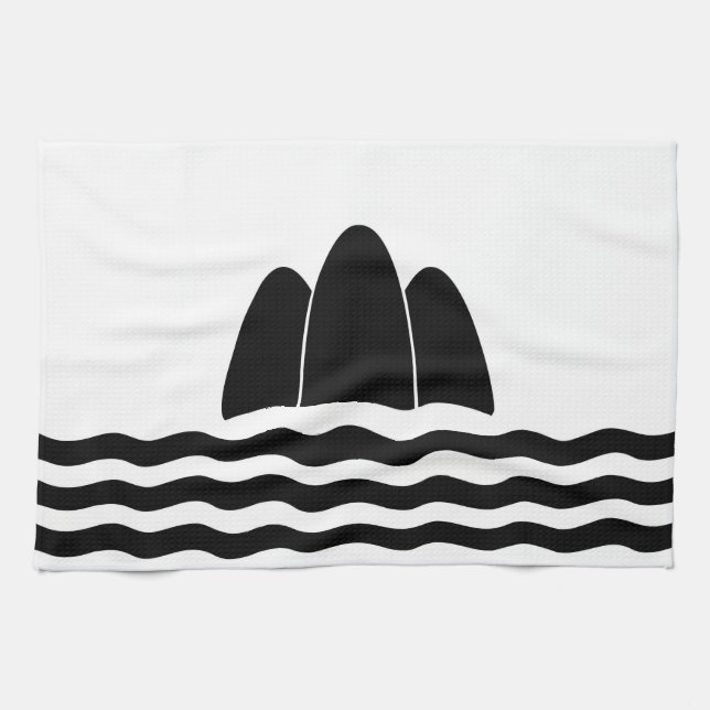 Linge De Cuisine Gozo Malte drapeau région île province symbole (Horizontal)