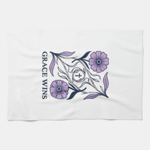 Linge De Cuisine Grace Wins Floral Christian Vintage Engraving Tee_