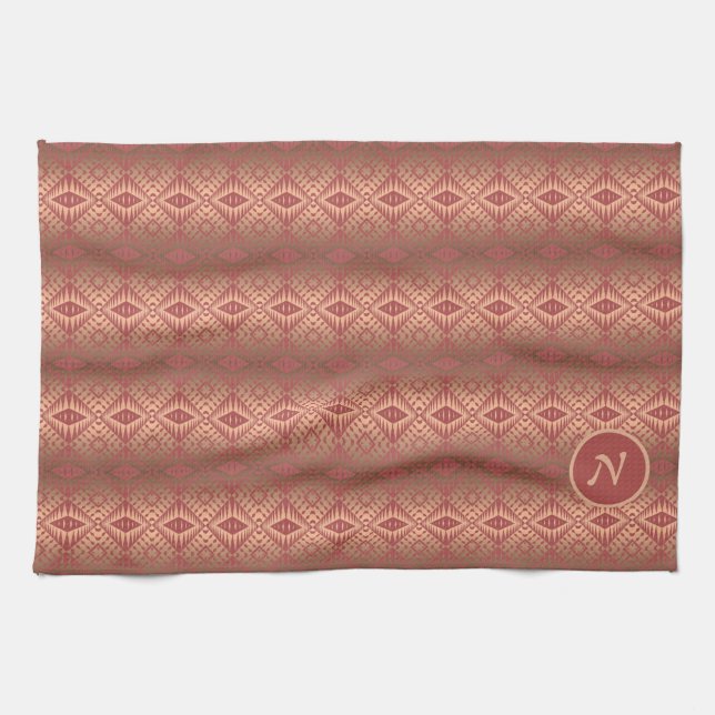 Linge De Cuisine Gradient géométrique abstrait du sud-ouest (Horizontal)