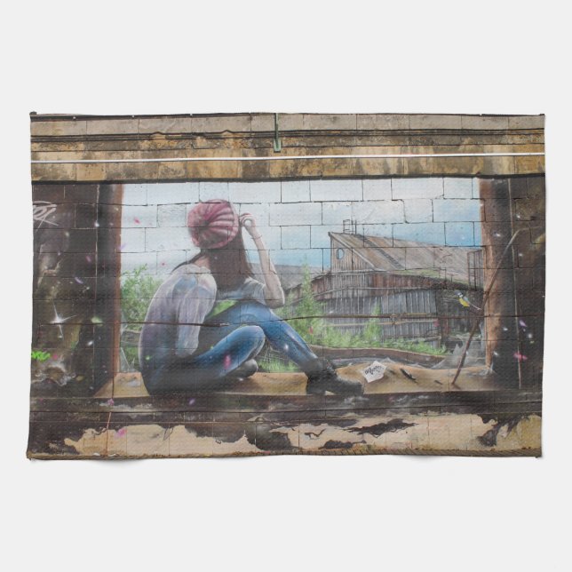 Linge De Cuisine Graffiti Sweet Childhood Memories (Horizontal)