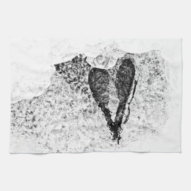 Linge De Cuisine graines glacées en amour (Horizontal)