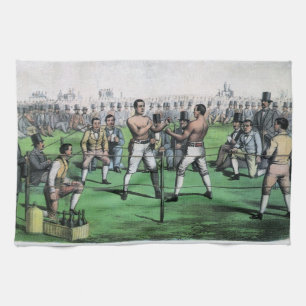 Linge De Cuisine Grand combat pour le championnat, boxe vintage