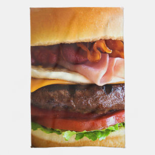 Linge De Cuisine Grand hamburger drôle