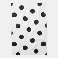 Grand Motif noir Polka - Couleur blanche personnal