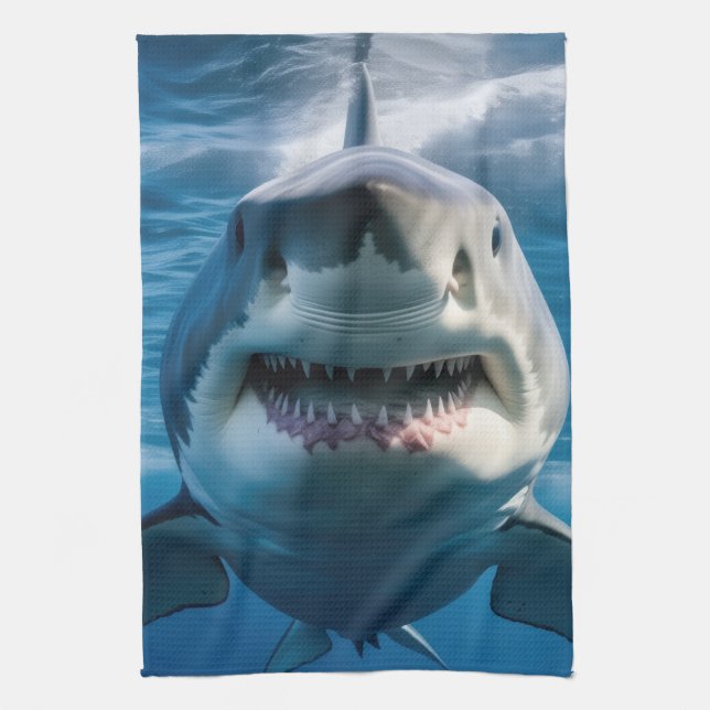 Linge De Cuisine Grand requin blanc (Vertical)