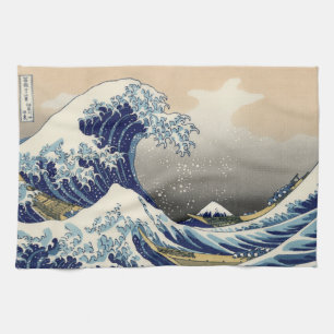 Linge De Cuisine Grande vague Kanagawa peinture japonaise