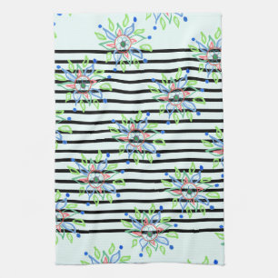 Linge De Cuisine Grandes Blancs Et Noires Avec Design Moderne
