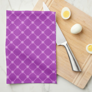 Linge De Cuisine Graphe, Motif de croix de crise violet