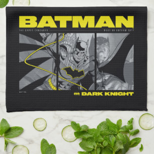 Linge De Cuisine Graphique à écran tridimensionnel Batman Comic