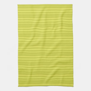 Linge De Cuisine Graphique à rayures horizontales jaune chartreuse