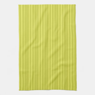 Linge De Cuisine Graphique à rayures verticales jaune chartreuse