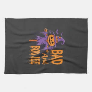 Linge De Cuisine Graphique d'épouvantail Halloween Bad And Boo Jee