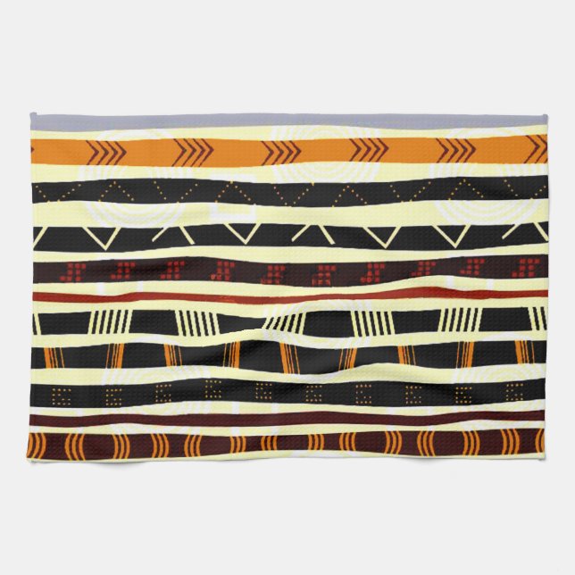 Linge De Cuisine Graphique tribal africain (Horizontal)