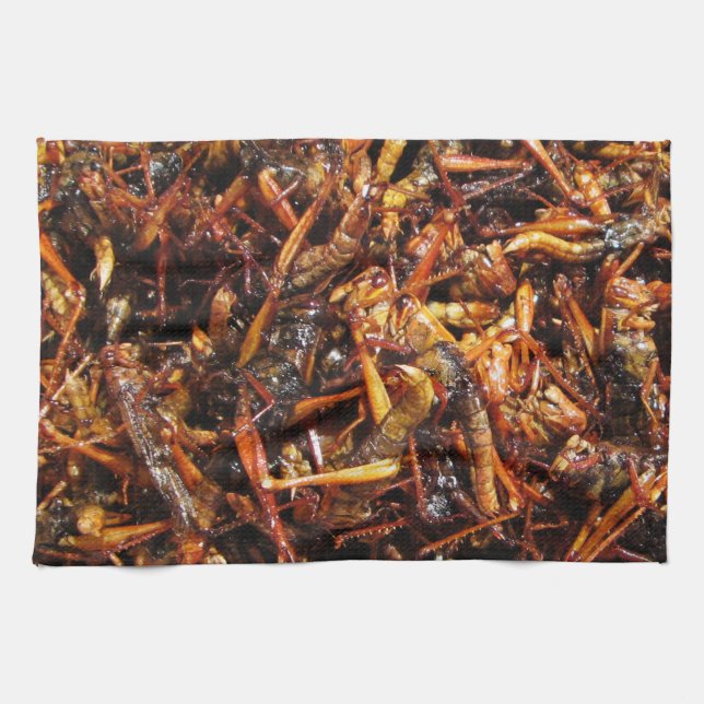 Linge De Cuisine Grasshopper frit (Takkataen Thot) Alimentation asi (Horizontal)