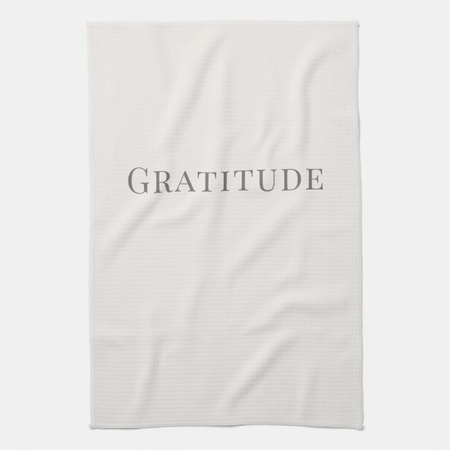 Linge De Cuisine Gratitude – Conception de typographie minimale (Vertical)