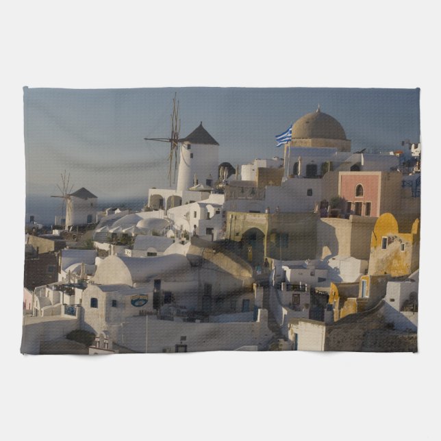 Linge De Cuisine Grèce et île grecque de Santorin ville d'Oia (Horizontal)