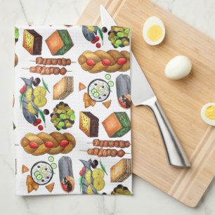 Linge De Cuisine Grèce Méditerranéen Imprimer Cuisine grecque