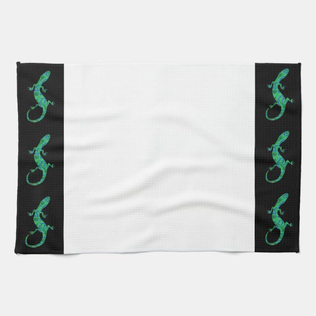 Linge De Cuisine Green Gecko (Horizontal)