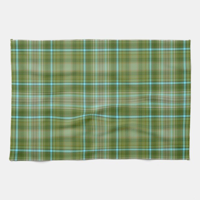 Linge De Cuisine Green Irish Plaid (Horizontal)