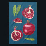 Linge De Cuisine Grenades d'automne Peinture aquarelle<br><div class="desc">Décorez votre cuisine avec cette amusante serviette de plat de grenade. Fait un grand ménage ou un cadeau mariage! Vous pouvez toujours ajouter votre propre texte. Faites-moi savoir si vous voulez quelque chose fait sur mesure. Si vous l'achetez, merci ! N'oubliez pas de partager une photo sur Instagram de celui-ci...</div>