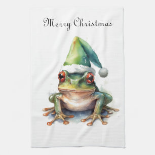 Linge De Cuisine Grenouille de Noël Frolic, personnalisé