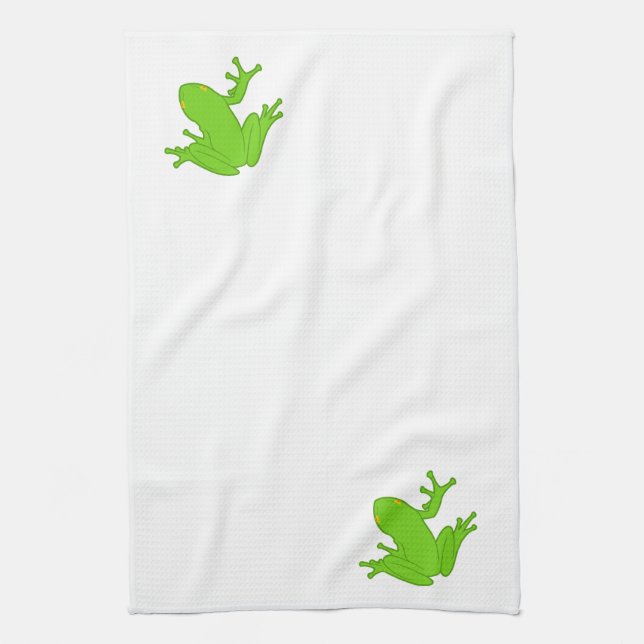 Linge De Cuisine Grenouille verte (Vertical)