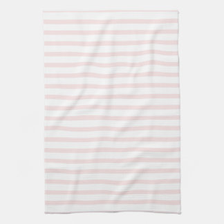 Linge De Cuisine Grèves roses et blanches