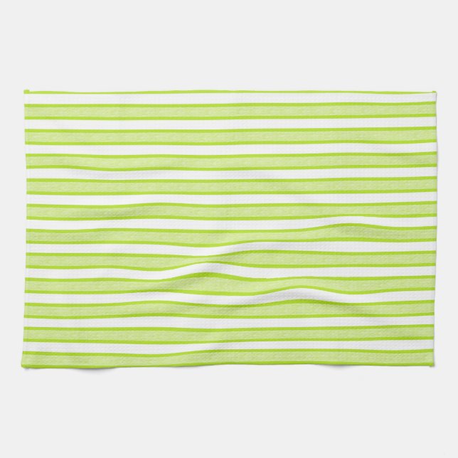Linge De Cuisine Grilles en relief Vert citron (Horizontal)