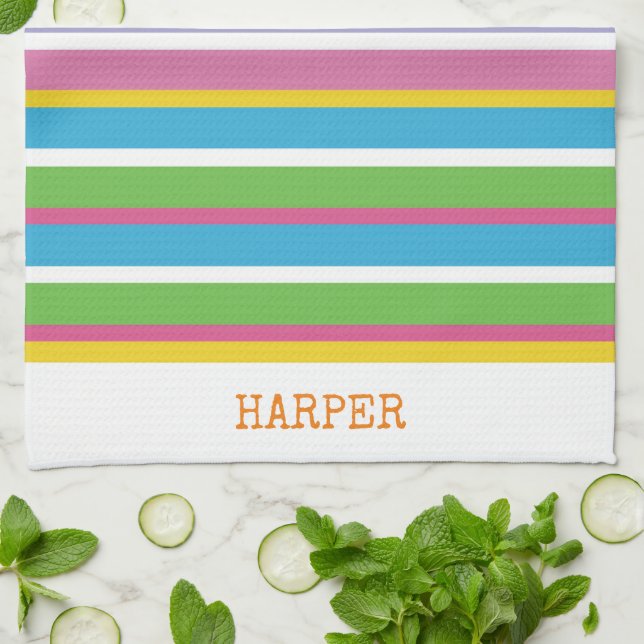 Linge De Cuisine Grilles modernes Couleurs vives NOM Hip Fun (Plié)