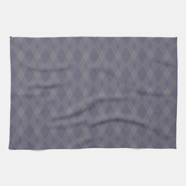 Linge De Cuisine Gris, cool, tendance, simple, moderne zig zag moti (Horizontal)
