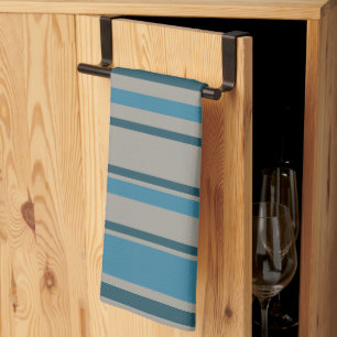 Linge De Cuisine Gris et bleu