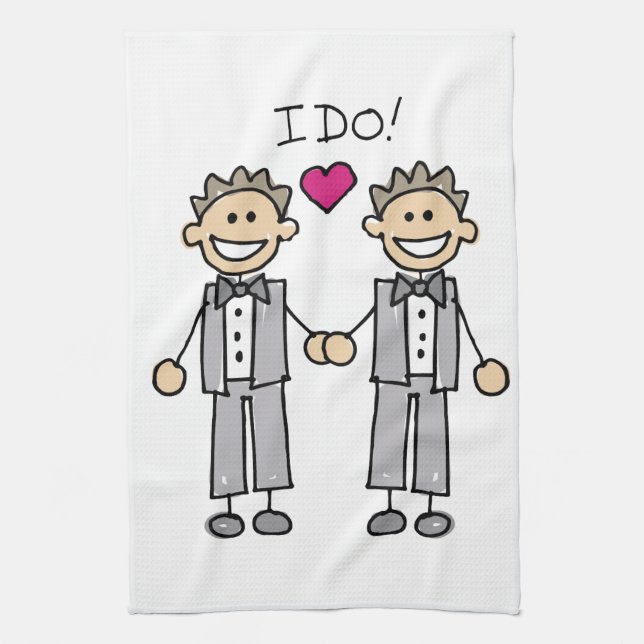 Linge De Cuisine Groom-Groom I Do (Vertical)