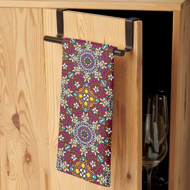 Linge De Cuisine Groovy Heavenly Flower Power  (Pliage en tiers)