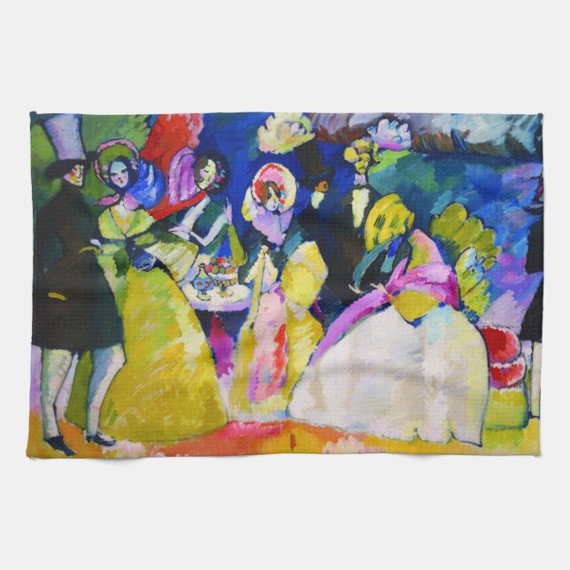 Linge De Cuisine Groupe en Crinolines par Wassily Kandinsky (Horizontal)