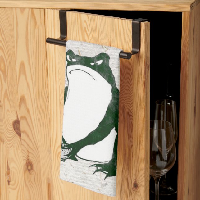 Linge De Cuisine Grumpy Grenouille japonaise crapaud 19ème siècle (Pliage en tiers)
