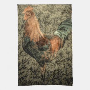 Linge De Cuisine Grunge western country ferme poulet coq rustique